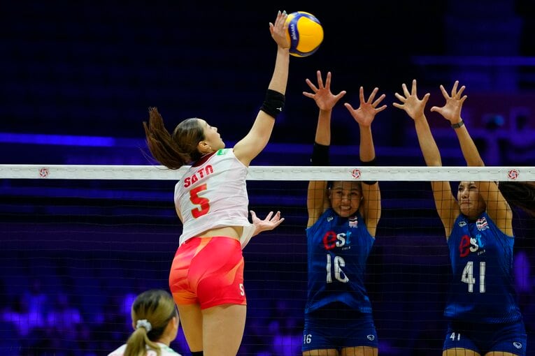 途中交代となったアジア選手権・準決勝タイ戦　©︎Getty Images