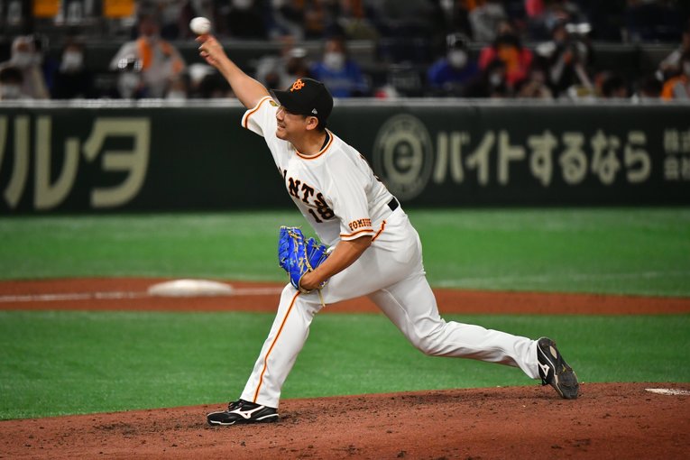 今シーズンの開幕戦での菅野　©Hideki Sugiyama