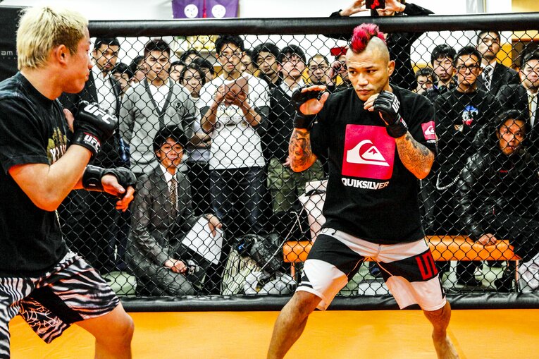 堀口恭司との練習