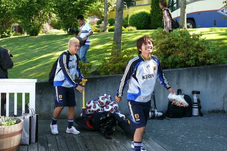 柏木陽介（右）、安田理大 ／ photograph by Takahito Ando