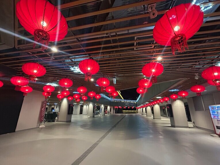 取材した1月27日は「ランタンフェスティバル」が行われていた