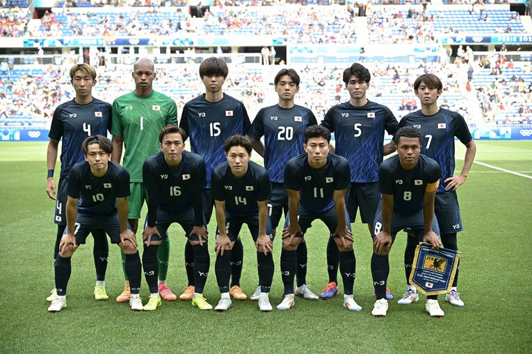 準々決勝スペイン戦のスターティングメンバー　　©Takuya Kaneko/JMPA