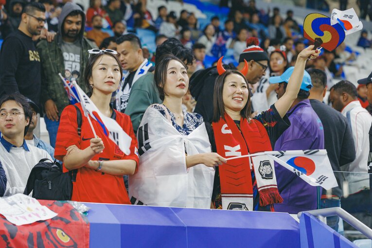 韓国人サポーター　©︎Kiichi Matsumoto