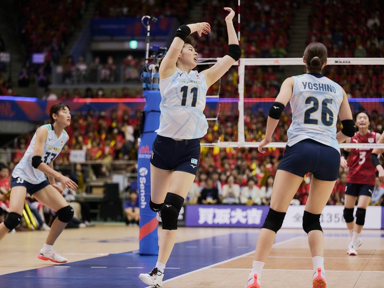 バレーボールネーションズリーグ 韓国戦　©︎Yuki Suenaga