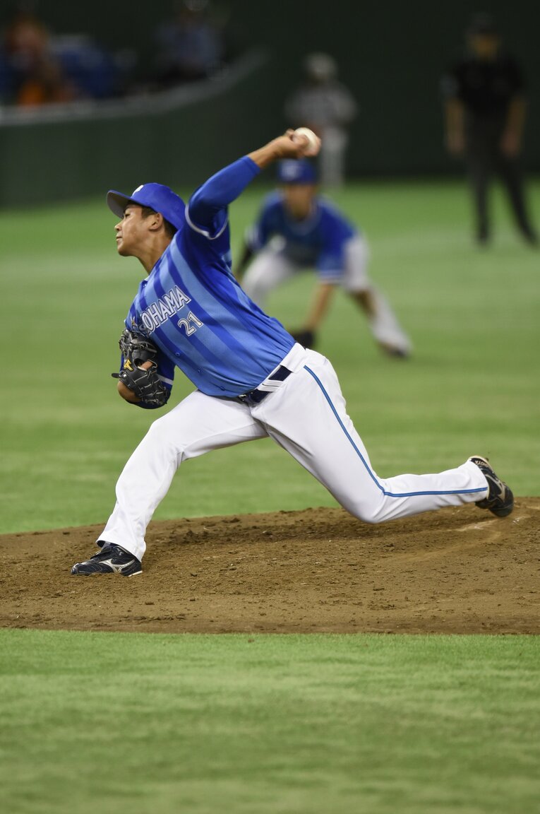 2016年CS第1ステージに登板した今永　©Hideki Sugiyama