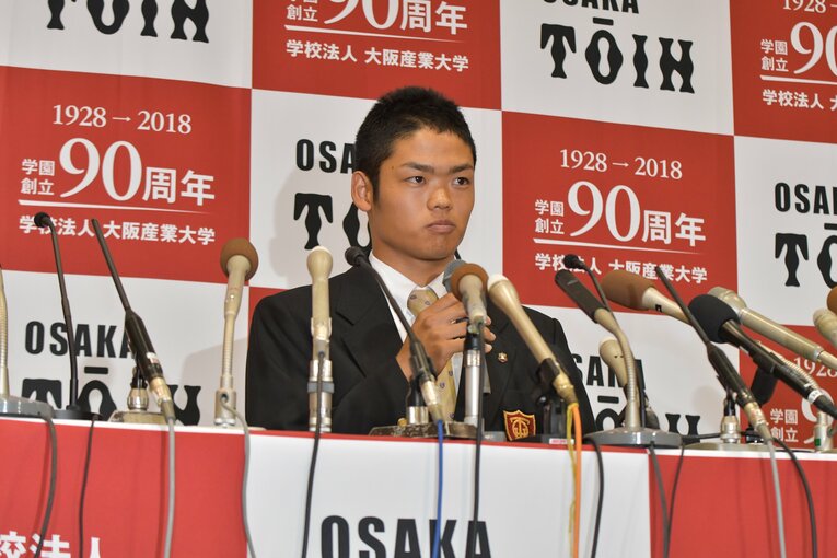 2018年ドラフト会議。「評価は根尾がダントツに高かったです」 ©Hideki Sugiyama