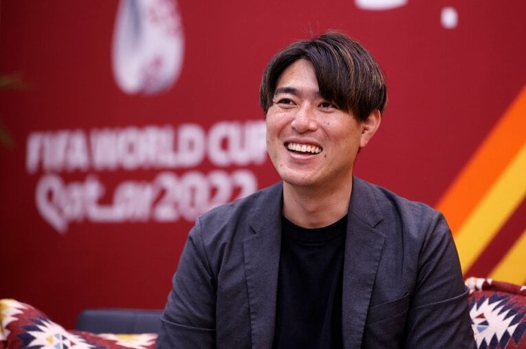 テレビ朝日入社13年目、この12月に35歳になる寺川俊平アナアナウンサー。本田圭佑とW杯中継を担当するという大役を務め上げた　©Atsushi Tokumaru