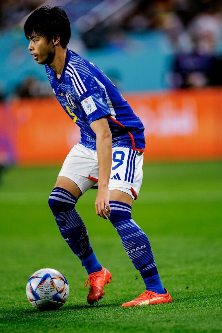 カタールW杯での三笘　©Kiichi Matsumoto/JMPA