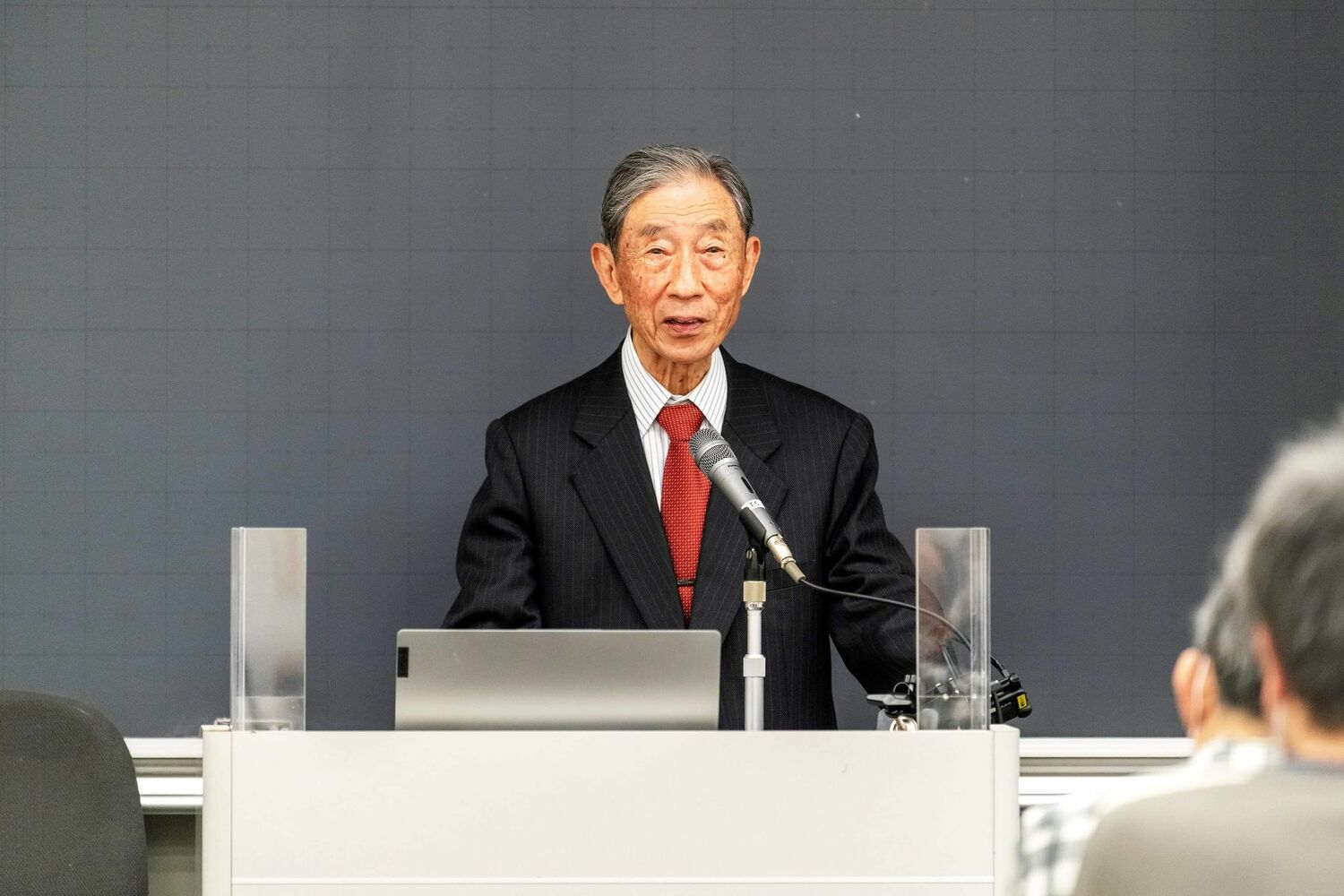 「野球文化學會第6回研究大会」での池井名誉教授　※野球文化學會提供