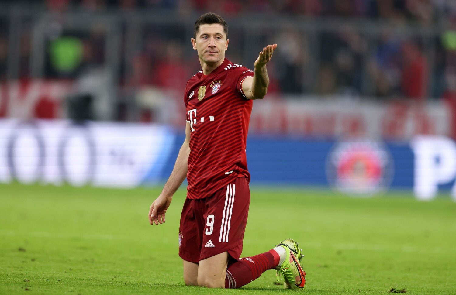 今季もハイペースでゴールを量産するレバンドフスキだが、プレーに関わる機会が減少傾向に©Getty Images