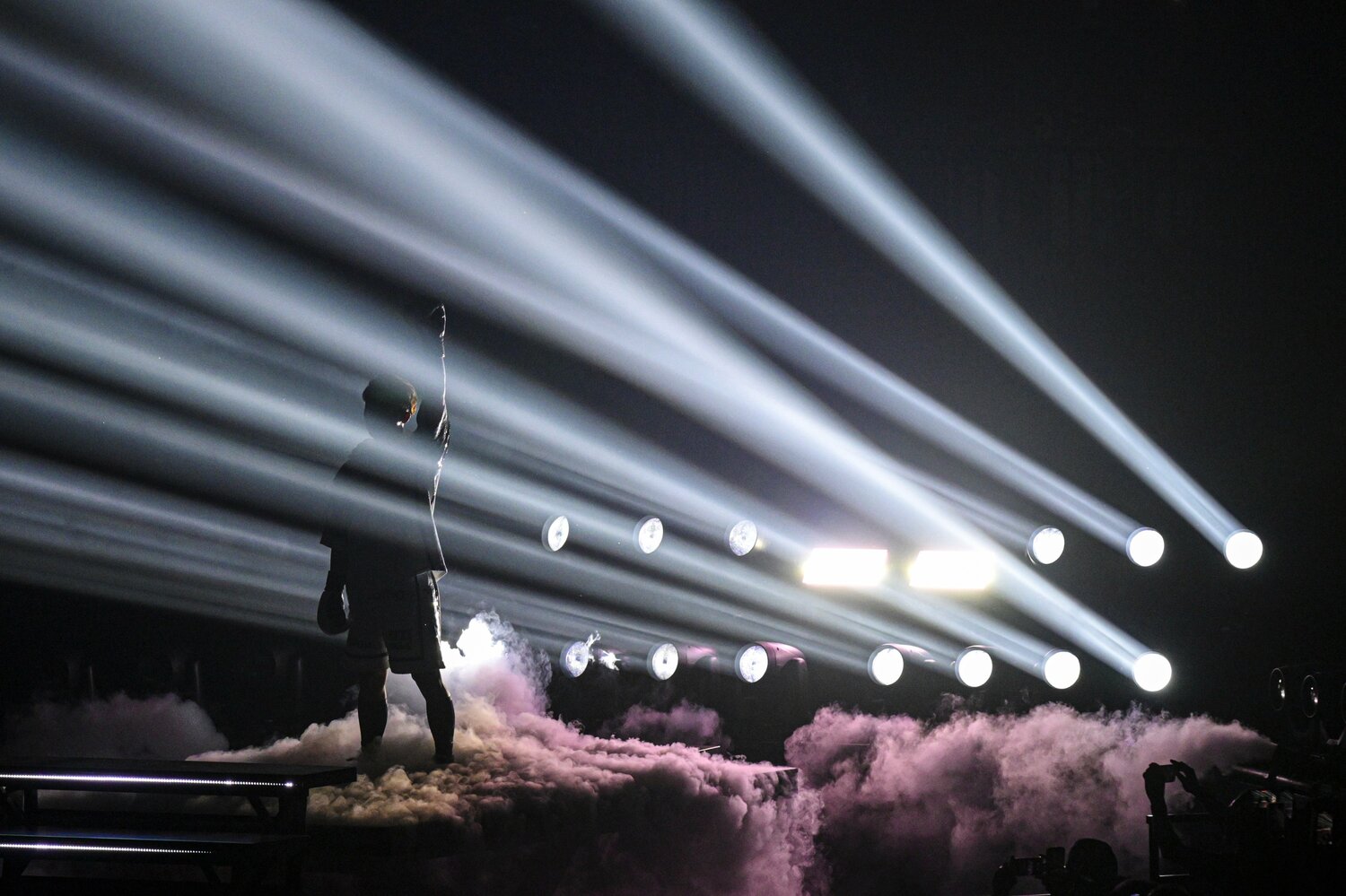 アフマダリエフ戦に入場する井上尚弥　©Takuya Sugiyama