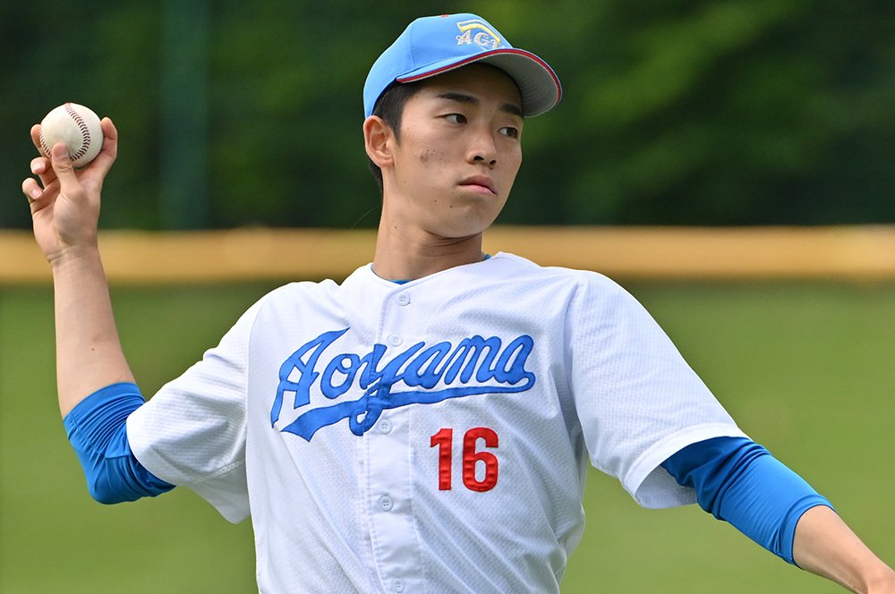 広島ドラフト1位指名の常廣　©Hideki Sugiyama