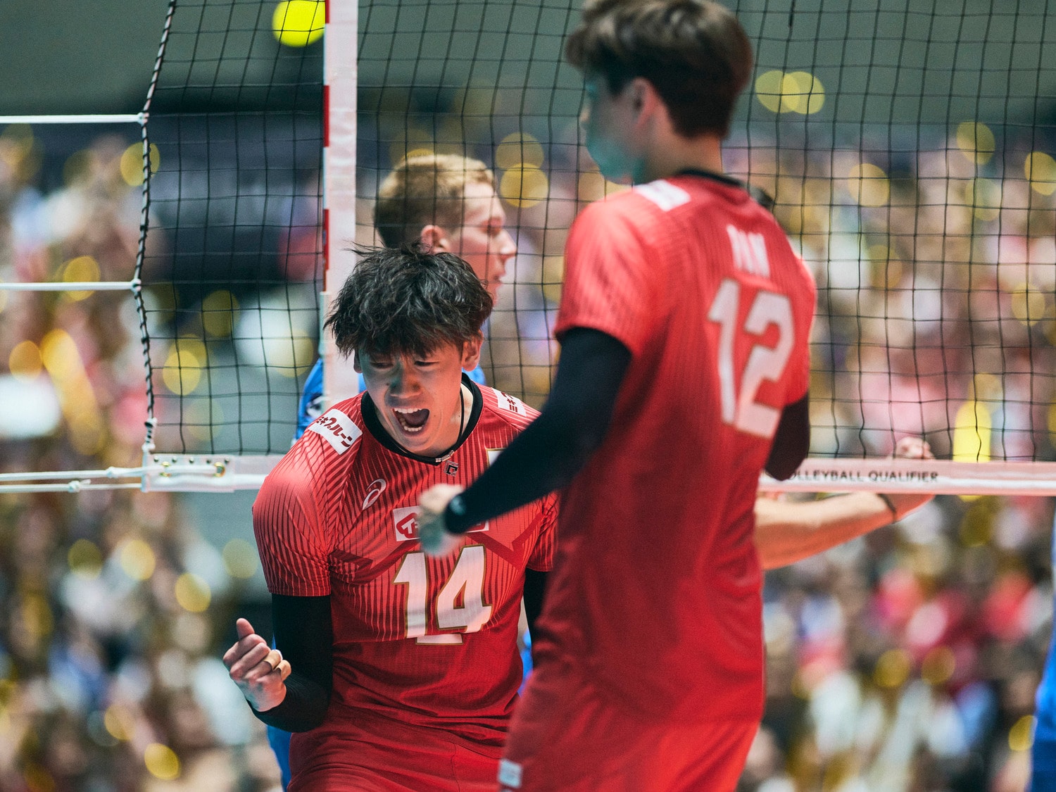 この日は、いつも以上に鬼気迫る表情でコートに立っていた石川祐希　©︎Yuki Suenaga