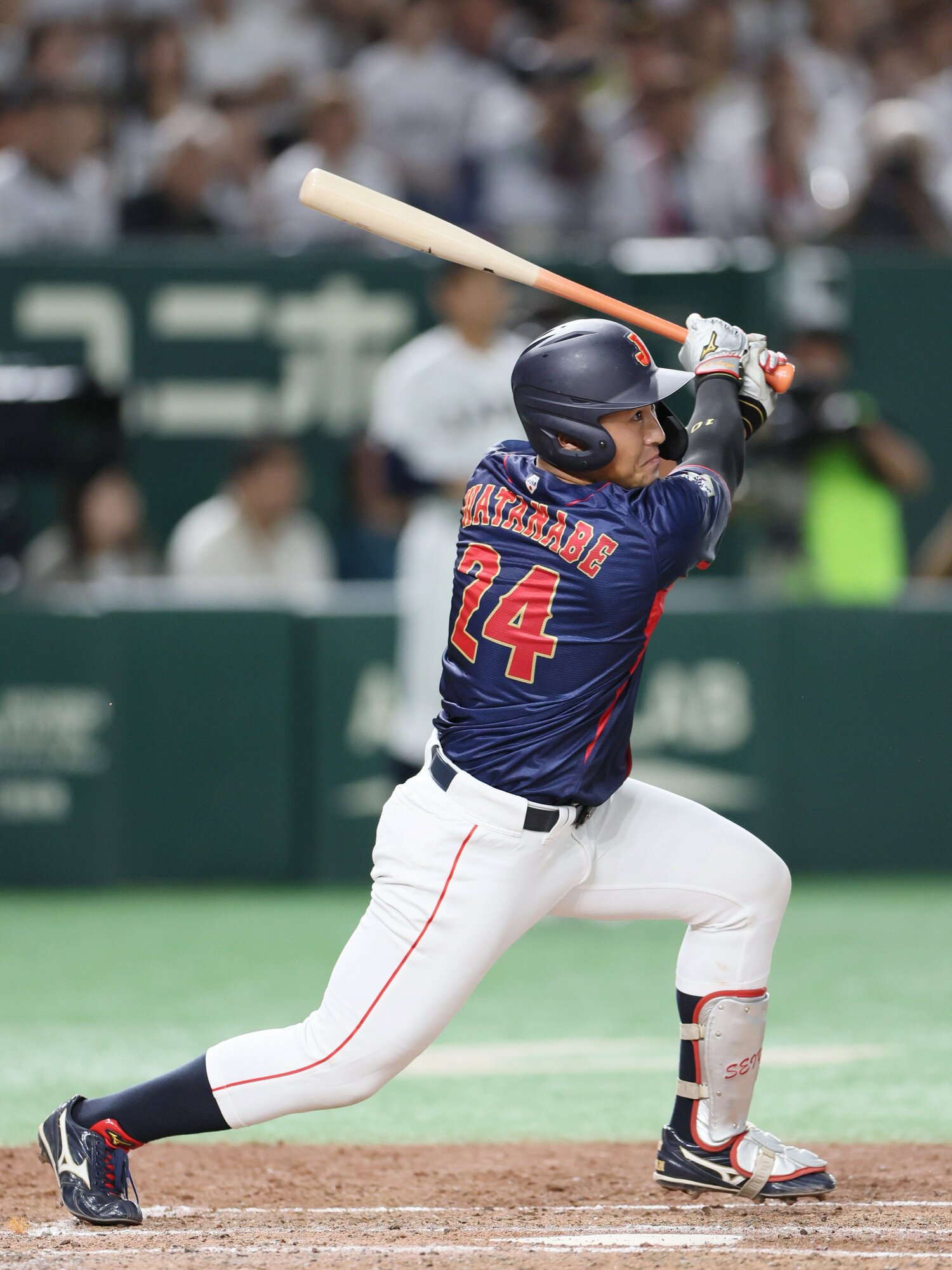 大学日本代表にも選ばれている大商大の渡部　©︎JIJI PRESS