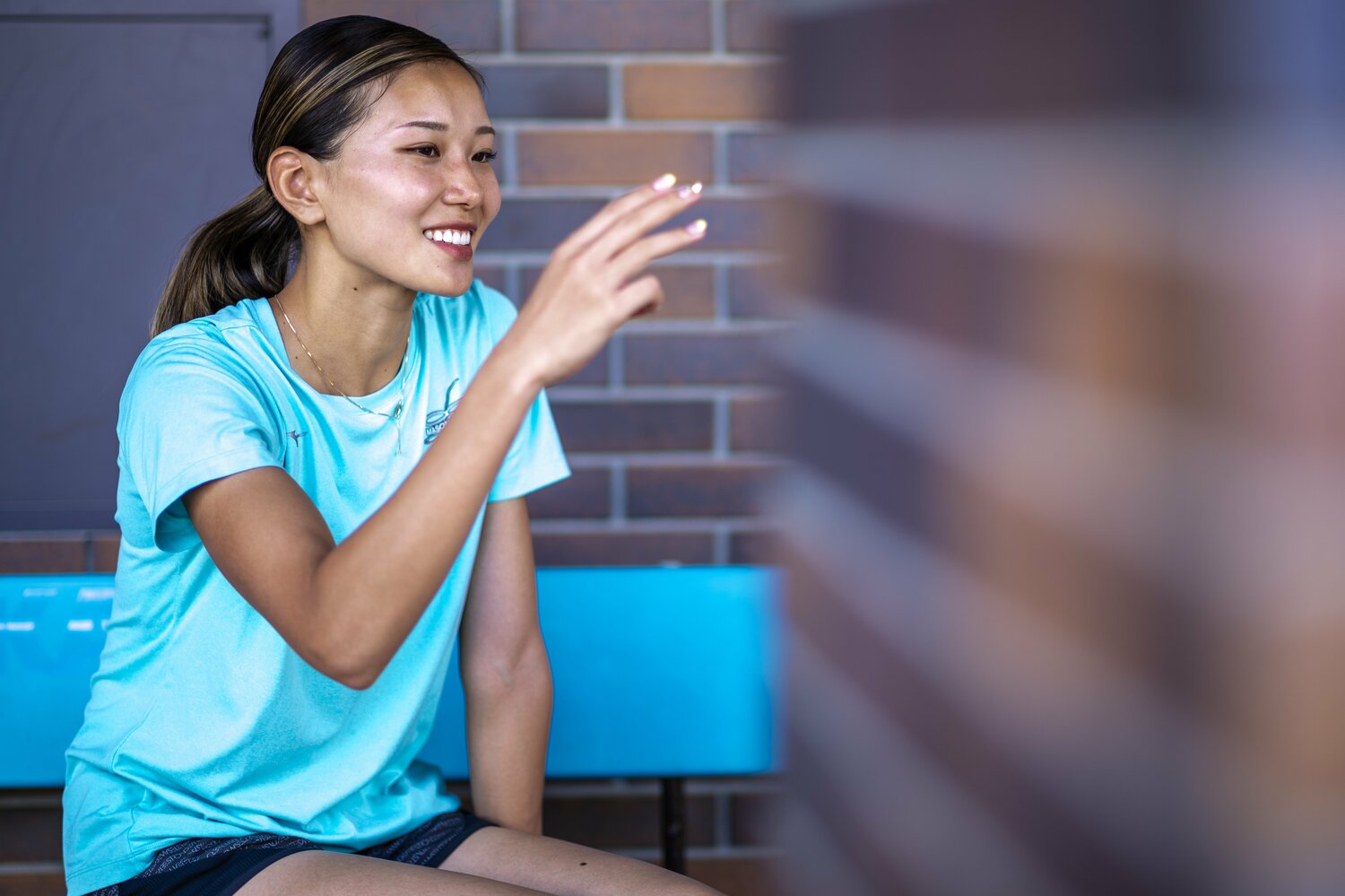 インタビューに答える高橋（2023年撮影）　©Takuya Sugiyama