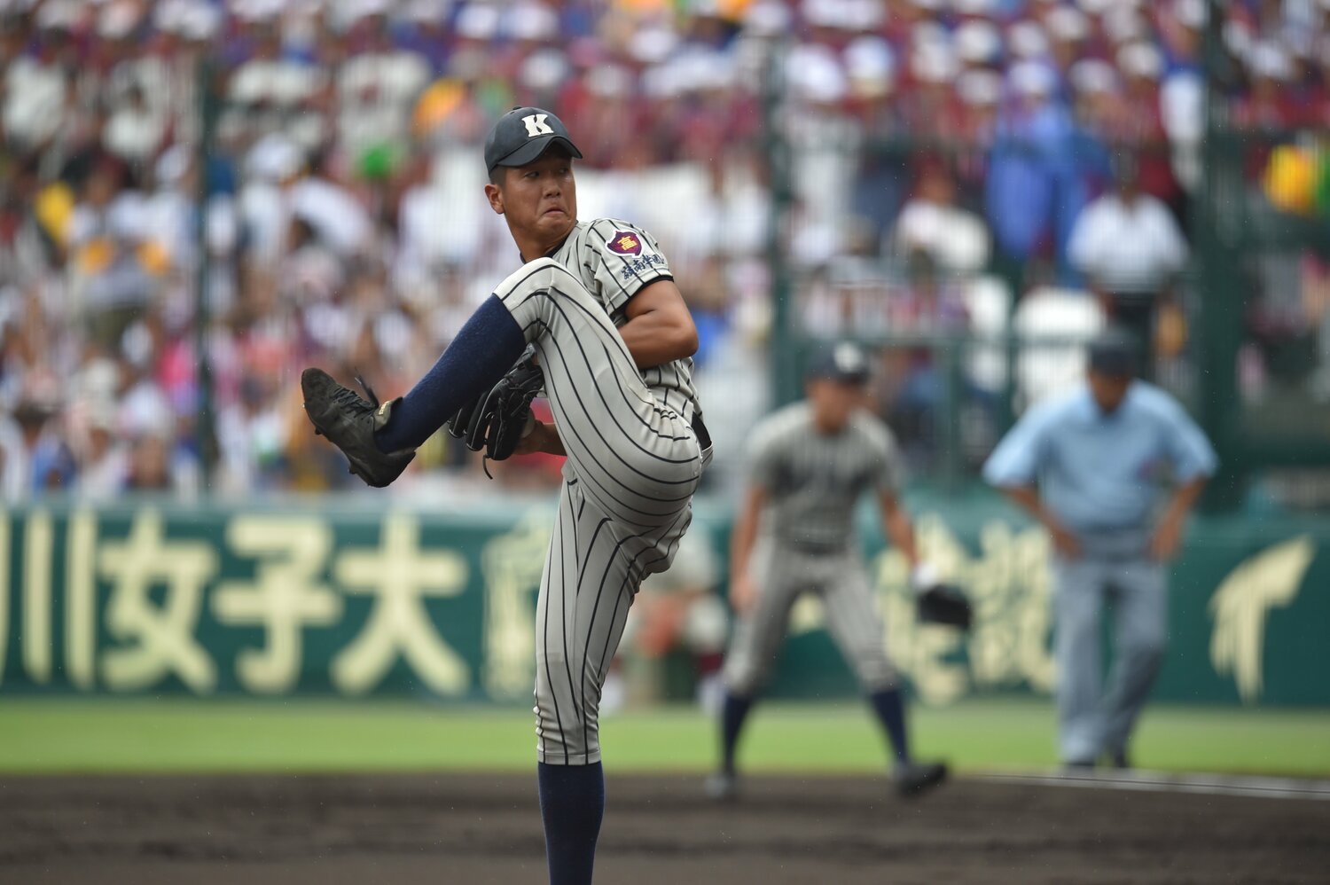 夫の平沼翔太（現オリックス）は2015年センバツ甲子園の優勝投手でもある ©Hideki Sugiyama