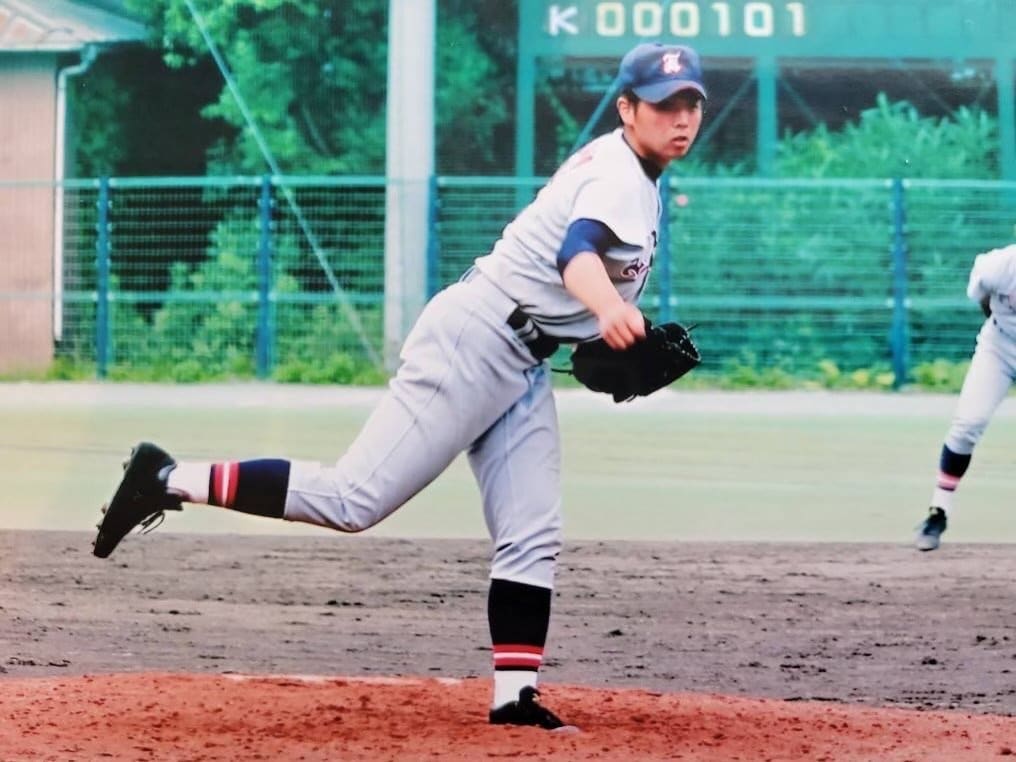 高校時代の笹川さん。仙台育英高に進学した