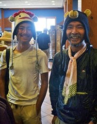 GOKUさんと再会。とてもお茶目な人です。