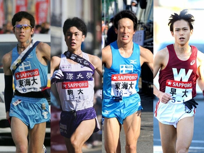 「佐久長聖高OBで夢のオーダーを組んだら？」名将・高見澤勝監督が本気で考えた！ 箱根駅伝ドリームチーム「1区は佐藤悠基！」「村澤明伸、大迫傑は何区？」＜Number Web＞ photograph by (L to R) JIJI PRESS/Yuki Suenaga/Asami Enomoto(2)