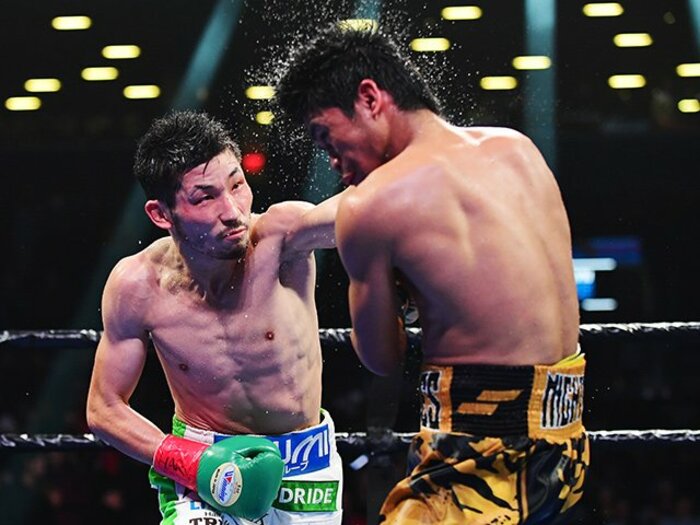 岩佐亮佑に迫るアメリカンドリーム。背水の陣で見せた緻密さと左パンチ。＜Number Web＞ photograph by Emilee Chinn/Getty Images