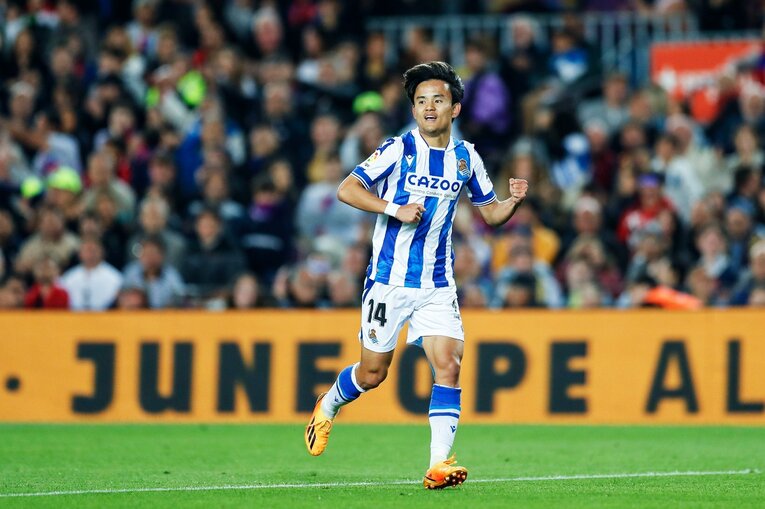 今季9点目！ 久保建英が凄まじい「バルサ撃破ドリブル、ブスケッツ退団・優勝セレモニーが同時に」カメラマンが見た“美しいカンプノウの夜”(34)