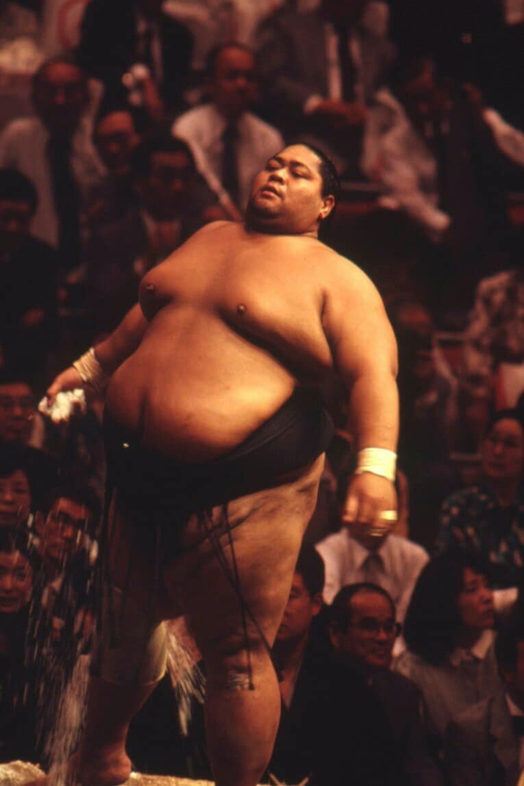 アメフトではオフェンスラインマンとして活躍した小錦。ハワイ州の代表選手にもなった　©︎Naoya Sanuki