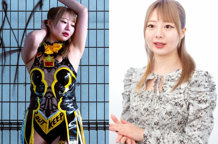 “戦うグラビアアイドル”のキャッチフレーズで活動している女子プロレスラーの杏ちゃむ ／ photograph by Takuya Sugiyama