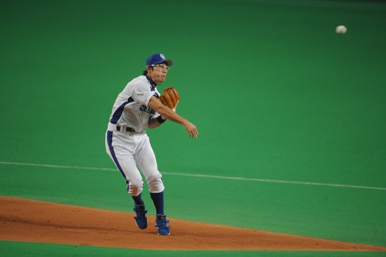 現役時代は守備の名手。荒木との二遊間の「アライバ」コンビが人気を博した　©︎Naoya Sanuki