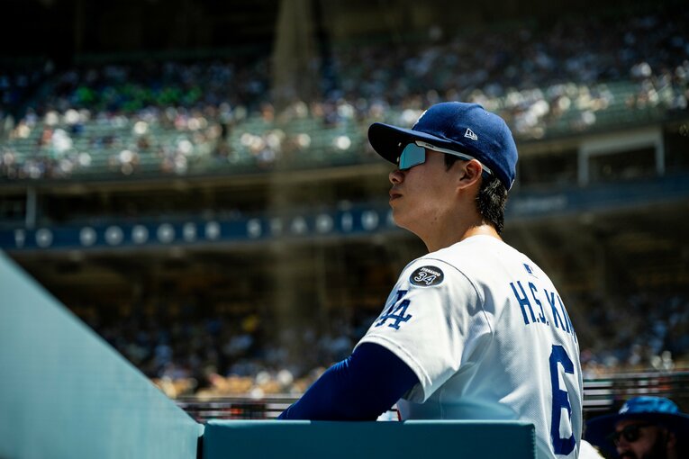 【常勝ドジャースと大谷らの”ステキな日常”／全100枚超】キム・ヘソンもりりしい…写真はまだまだ続きます　©Nanae Suzuki