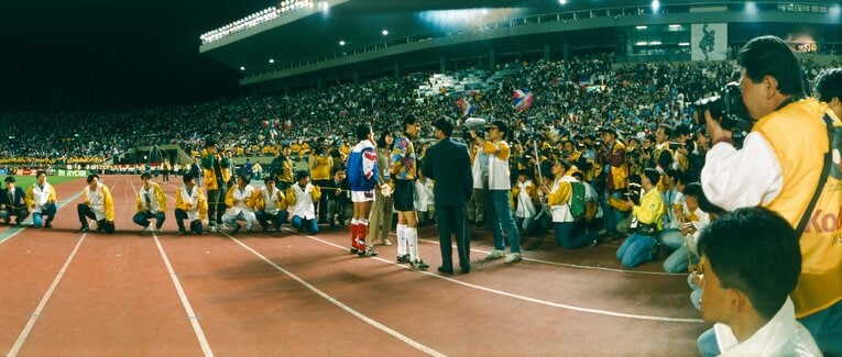 J開幕戦後の様子　©Kazuaki Nishiyama