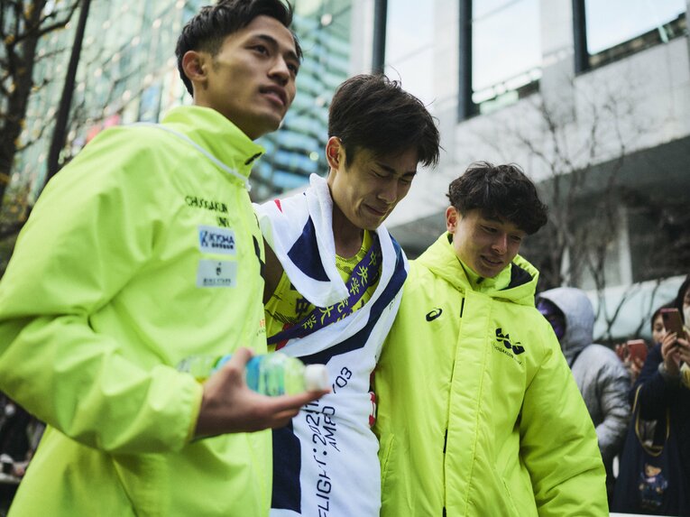 中央学院大新主将・近田陽路（中央）　©Yuki Suenaga