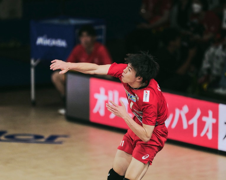 富田将馬（VNLポーランド戦）　©︎Yuki Suenaga