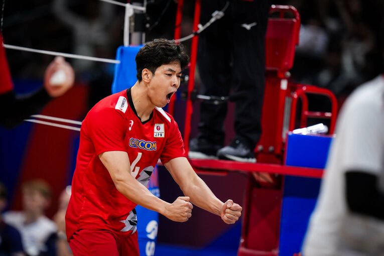 宮浦健人（VNLオランダ戦）　©︎Volleyball World