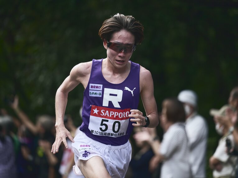 1位となった立大でチームトップタイムを記録した馬場賢人　©Yuki Suenaga