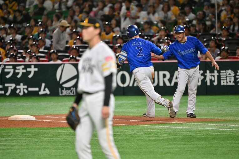 日本シリーズ第5戦、前田純はランナーを貯めて牧秀悟に3ランホームランを浴びてしまう　©︎Hideki Sugiyama