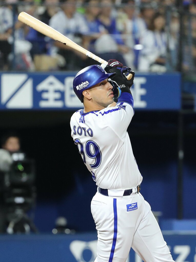 「80点」ロッテ。DeNAから加入するソト。ほかに、残留に成功したポランコと合わせて、計算が立つ助っ人2人は大きい　©Hideki Sugiyama