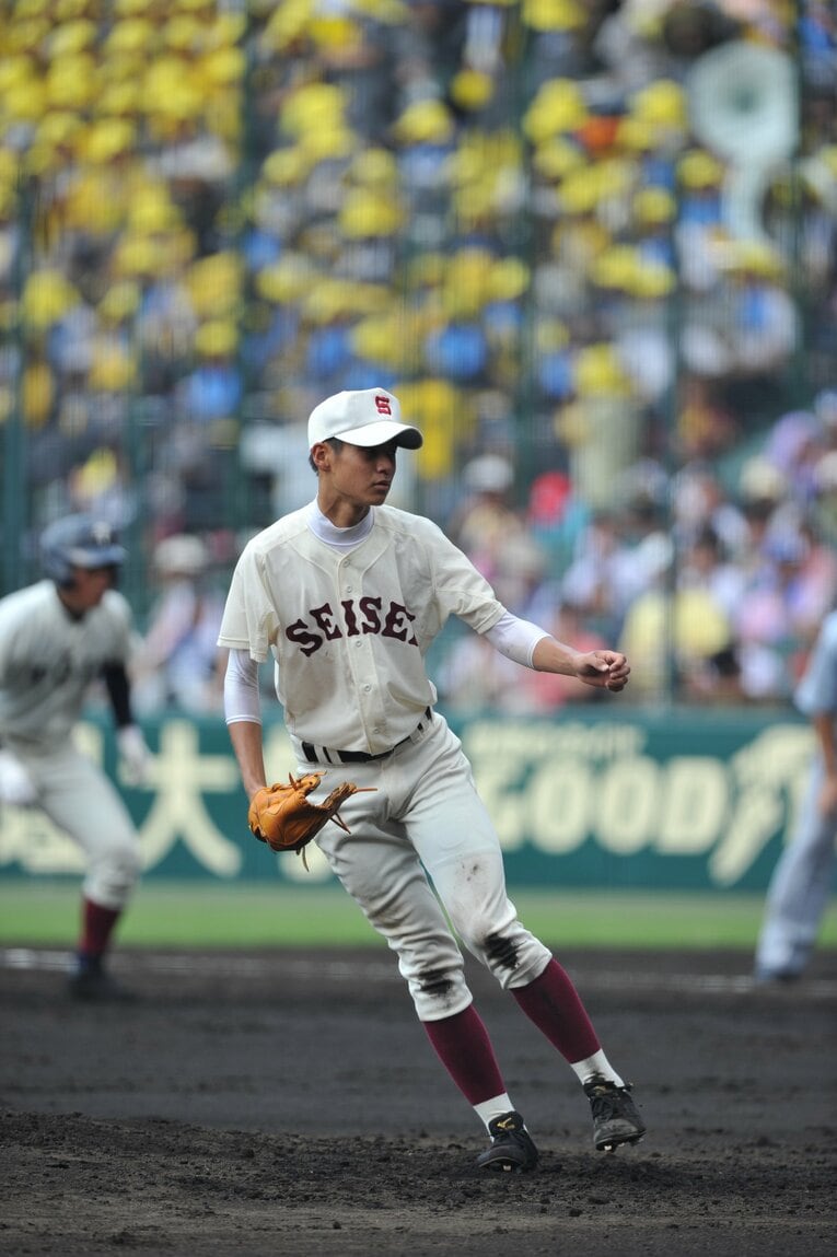 「最強」大阪桐蔭に立ち向かった大竹耕太郎（済々黌高。当時2年生）　 ©Hideki Sugiyama