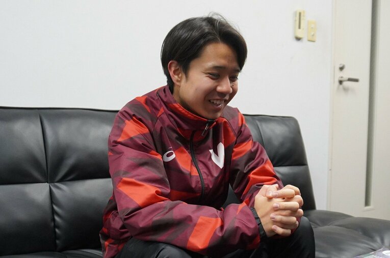 高校2年時に自己ベストをマーク。競技継続への思いが強くなったという　©NumberWeb
