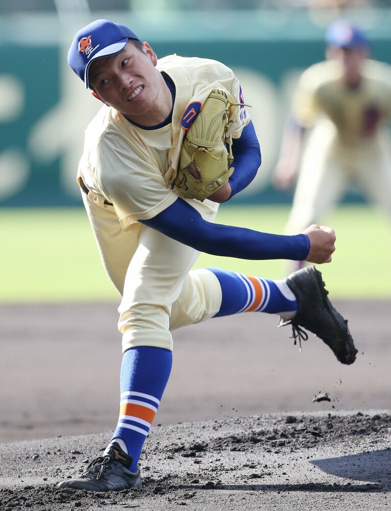 石川県大会決勝で、9回の大逆転の末に甲子園の切符を勝ち取った岩下（当時高3）　©︎JIJI PRESS