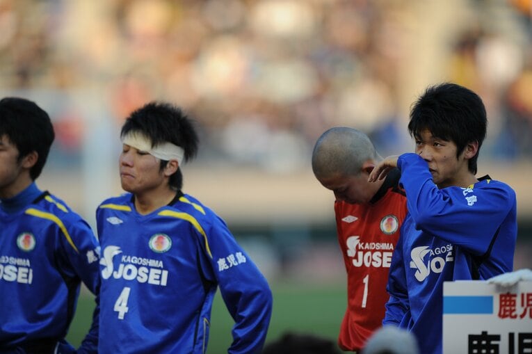 2009年1月の高校サッカー選手権。大迫の鹿児島城西高は準優勝に終わる　©BUNGEISHUNJU