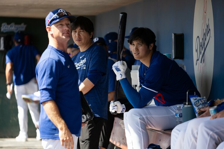 やってきたコーチにこの表情　©Nanae Suzuki