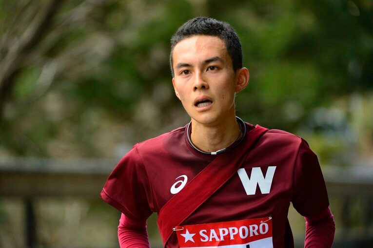 三浦雅裕（早大）　第90回箱根駅伝 ／ photograph by Asami Enomoto