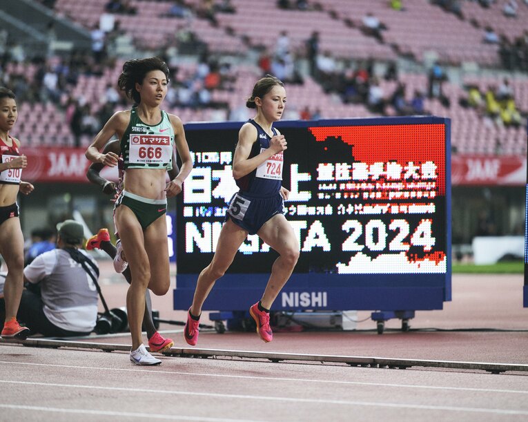 初の日本選手権で決勝進出。7位入賞を果たしたドルーリー　©Yuki Suenaga