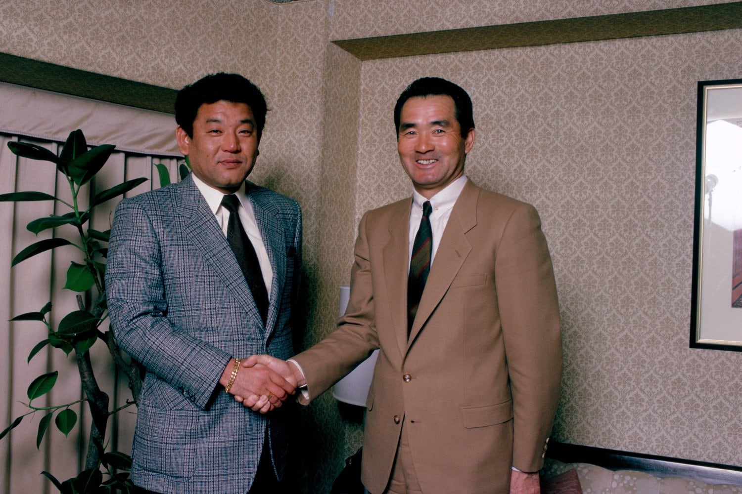 1985年、江夏の渡米前に実現したスペシャル対談 ©︎Kazuhito Yamada