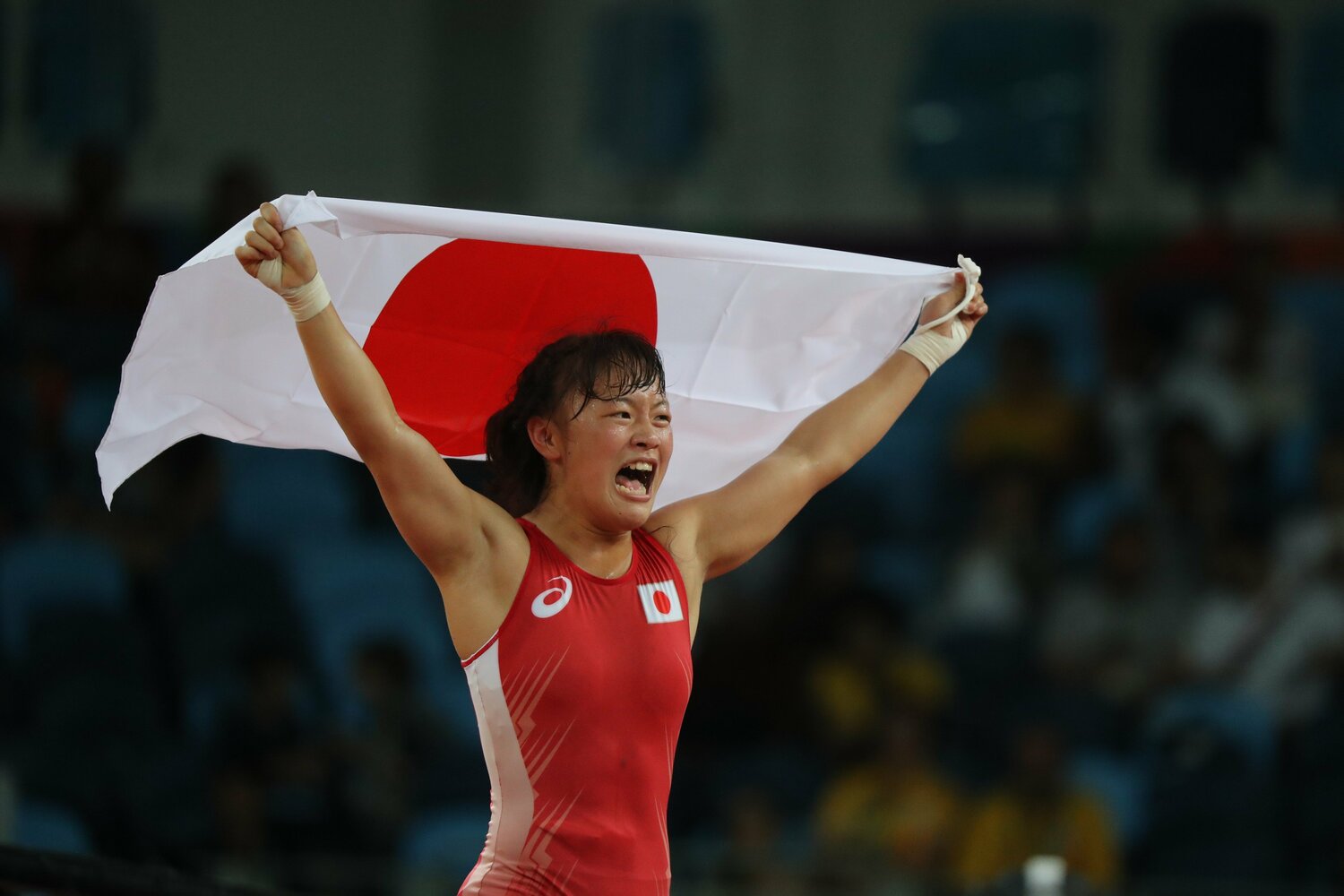 リオデジャネイロ五輪決勝で激闘を制し、喜びを爆発させる ©︎JMPA