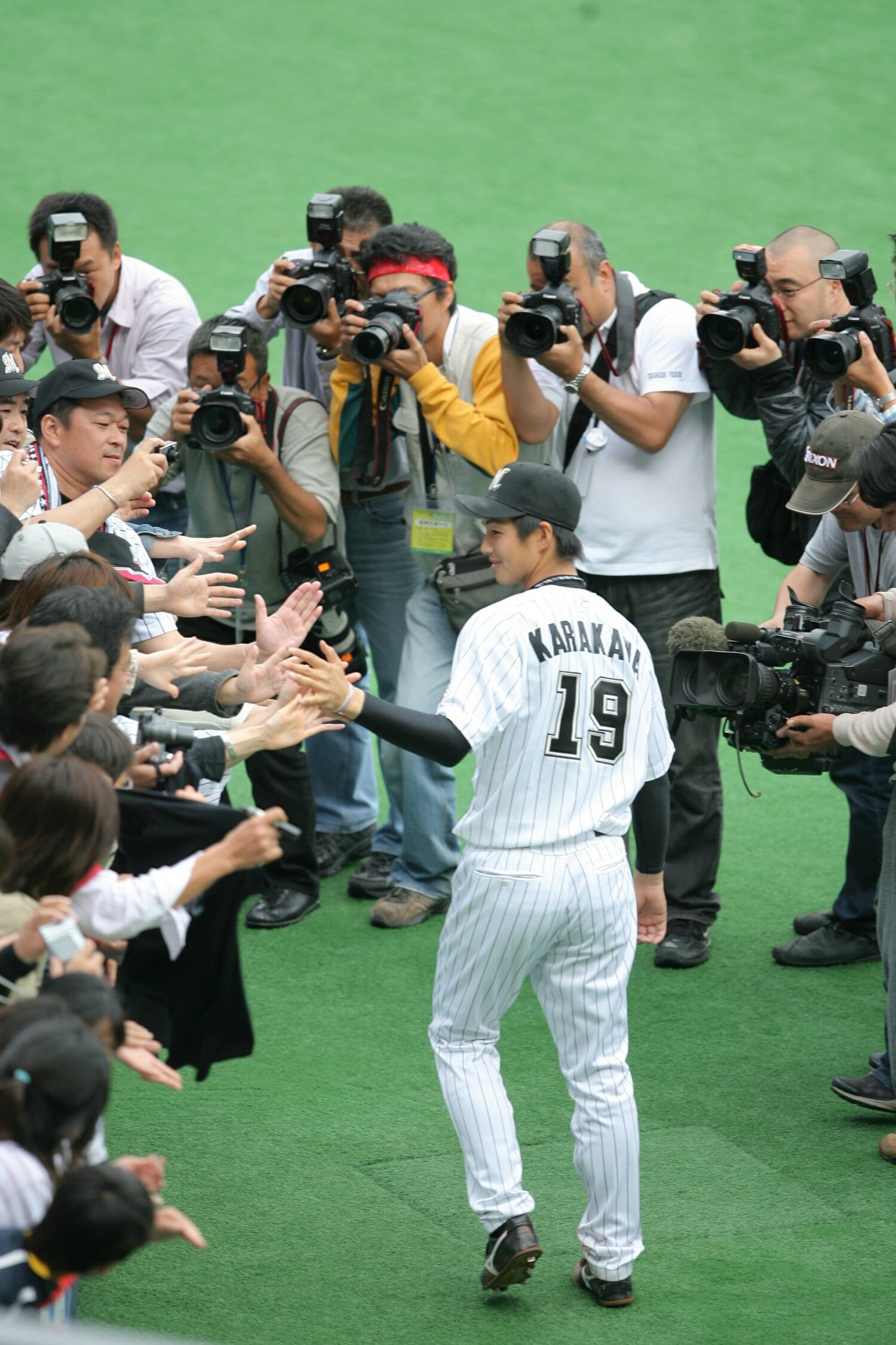 背番号19がついに現役最後の日を迎える ©Chiba Lotte Marines