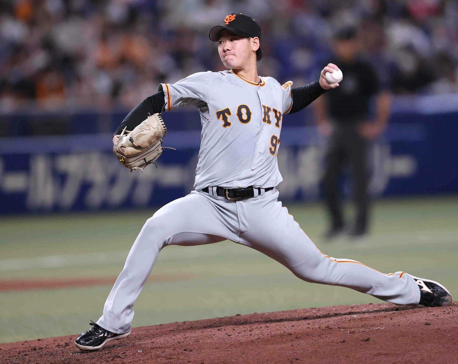 巨人・井上温大　©︎JIJI PRESS