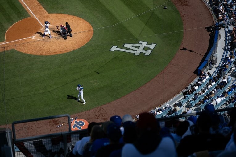 華やかなメジャーの舞台…写真は今季のドジャー・スタジアムの様子　©Nanae Suzuki