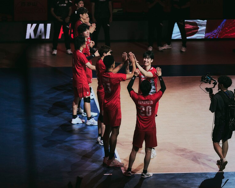 甲斐優斗（VNLポーランド戦）　©︎Yuki Suenaga