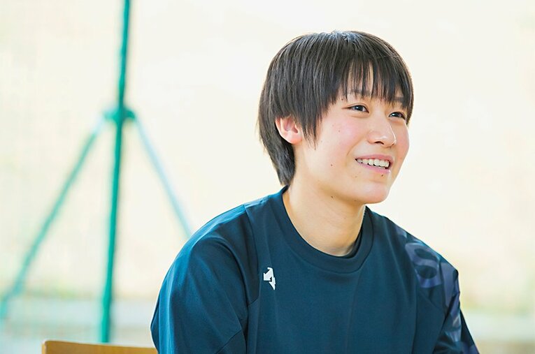 3月9日に花巻で行われたファイナル8第3戦の対久光製薬でVリーグデビューを果たした。 ／ photograph by Kiichi Matsumoto